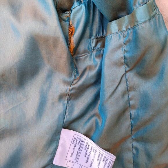 Vintage GIORGIO CUIRS Beige Leather Flight Jacket / Bomber, Sz 4 / 6 - Picture 15 of 16